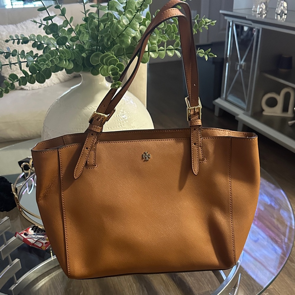 Tory Burch Brown Leather Tote